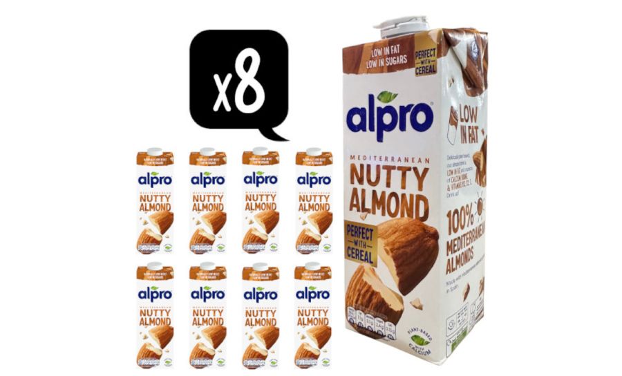 Alpro Almond Milk Case - 8 x 1l Per Case