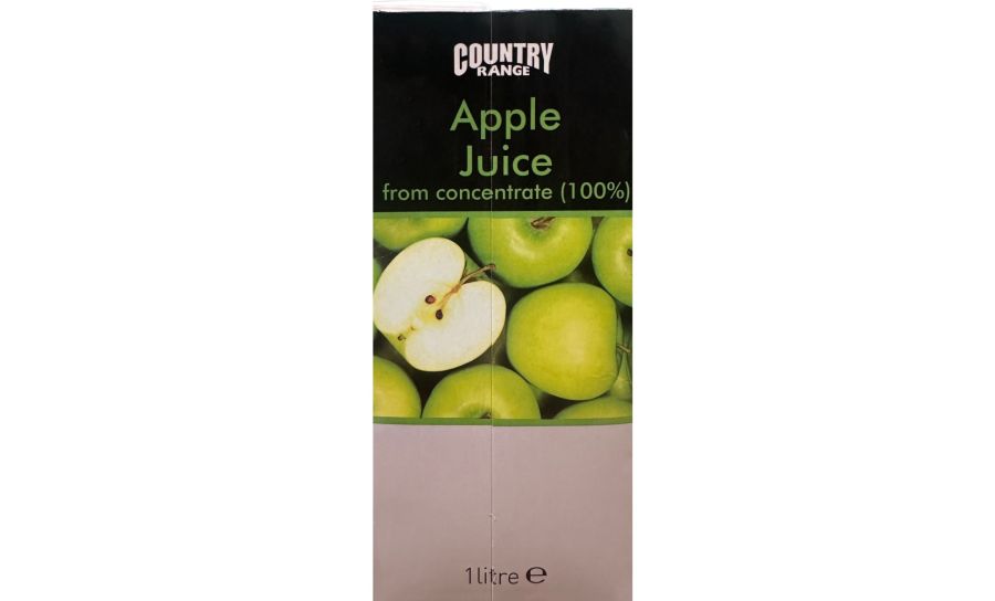 Country Range Apple Juice 1 Litre Carton