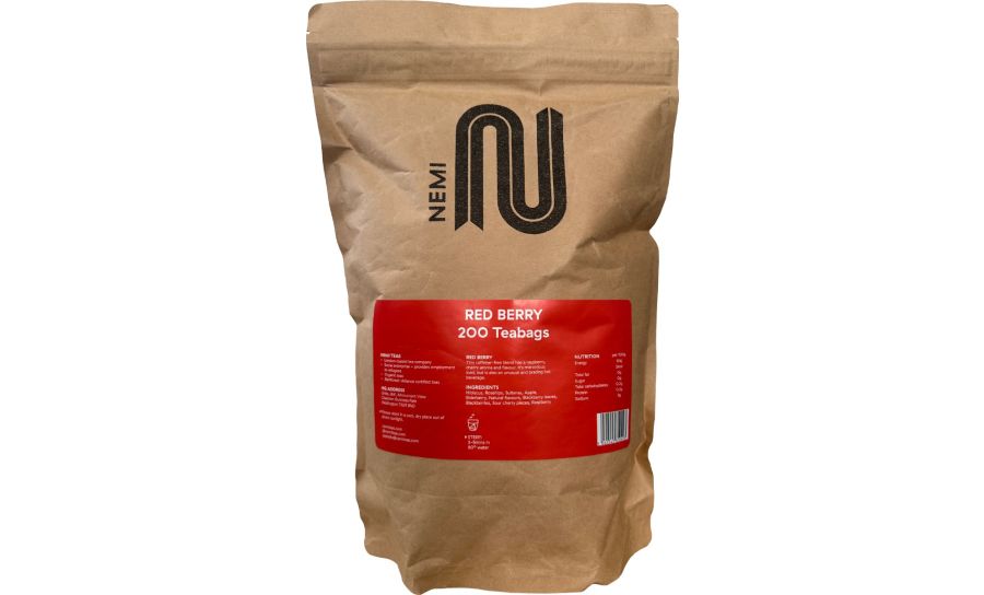 Organic Red Berry Nemi Tea Bulk Pack 200 Bags