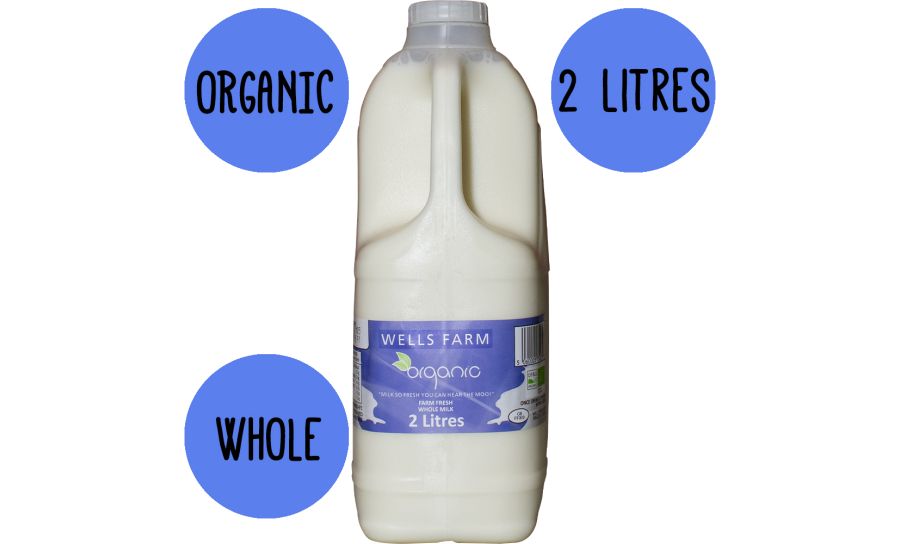 Organic Whole Milk 2 Litre
