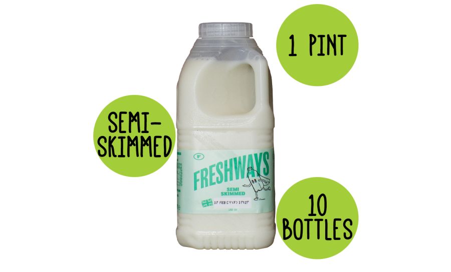 Semi Skimmed Milk 10 X 1 Pint