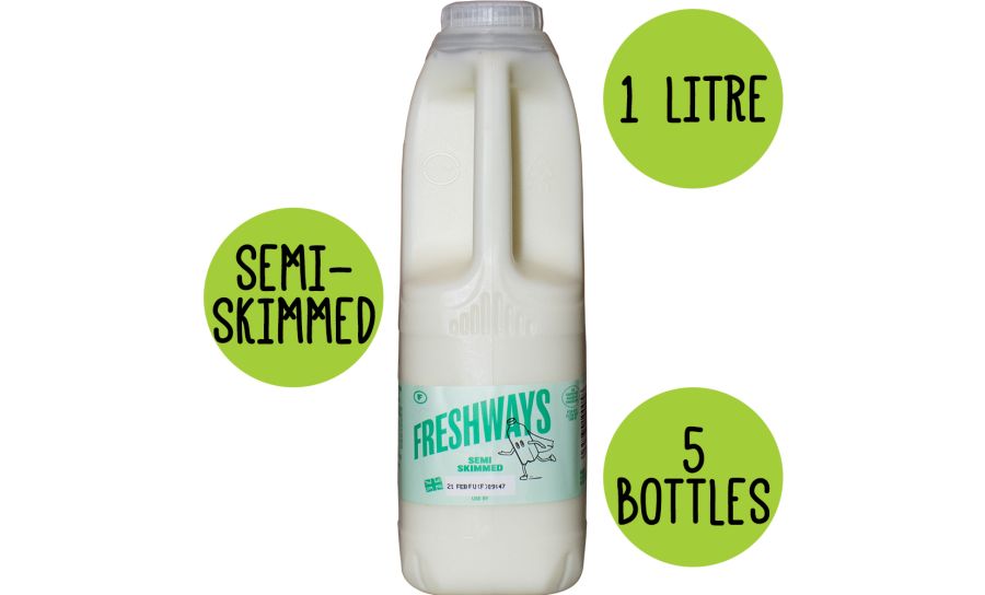 Semi Skimmed Milk 5 x 1 Litre 