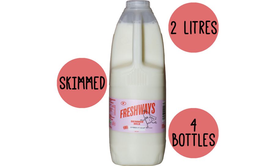 Skimmed Milk 4 X 2 Litre 