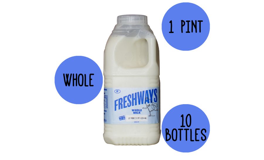 Whole Milk 10 x 1 Pint