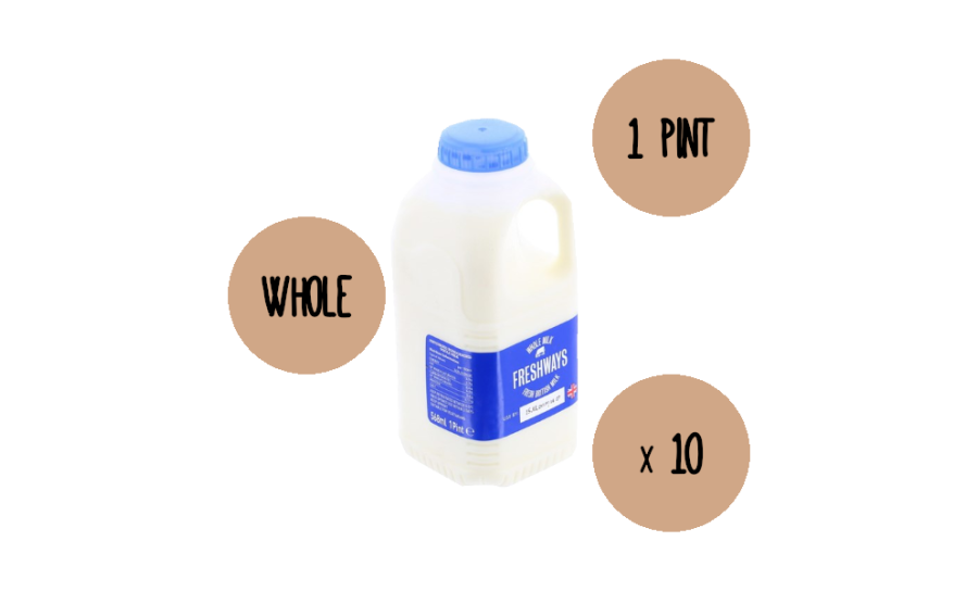 Whole Milk 10 x 1 Pint