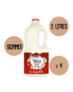 Organic Skimmed Milk 4 X 2 Litre