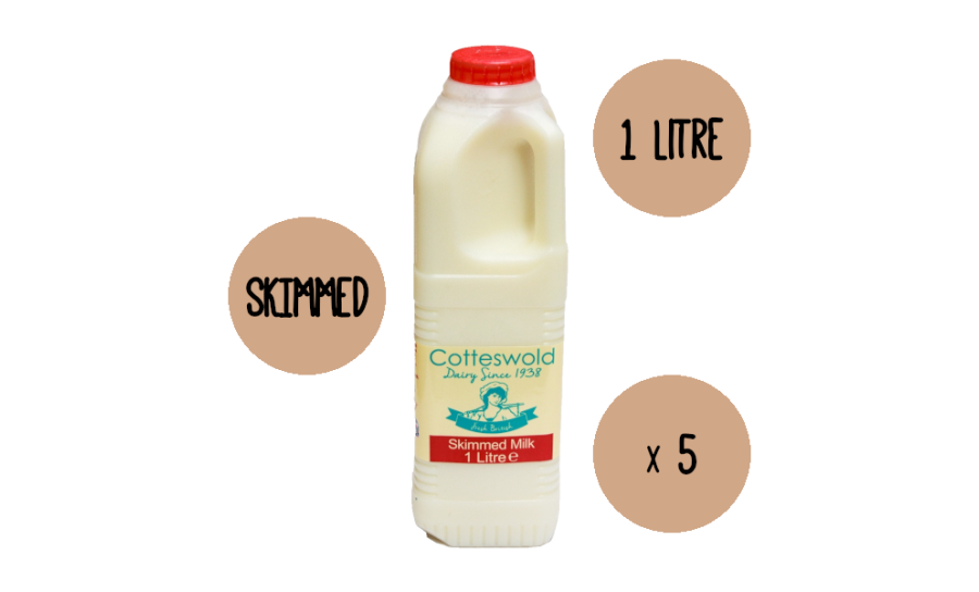 Skimmed Milk 5 X 1 Litre 