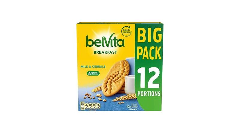 Belvita Breakfast Cereals and Milk Biscuits, 540 g - 12 Portions