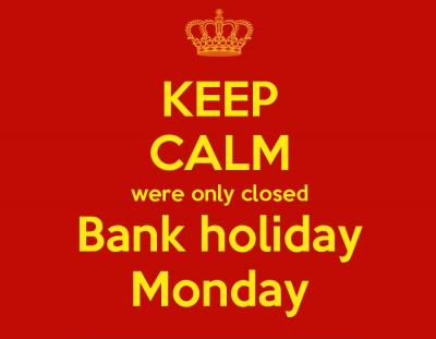 August Bank Holiday 2021 Closure